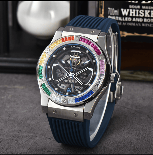 ARI NOX ,Knight sapphire glass Stainless Steel mechanical watch