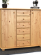 Anika Kommode Sideboard | Anrichte | 2-Türig | 6-Schubladen | 100% Bio Kiefer Massivholz