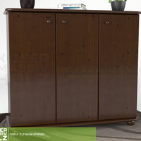 Anika Kommode Sideboard 93er | Anrichte | 3-Türig mit Regalfächer | 100% Bio Kiefer Massivholz