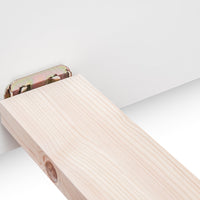 Bologna Elegante Massivholz Kieferbett 90-180cm | Farbe weiß