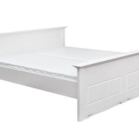 Bologna Elegante Massivholz Kieferbett 90-180cm | Farbe weiß