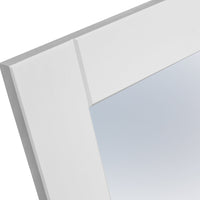 Bologna Elegante Massivholz Kiefer Spiegel 70x60 | Farbe weiß