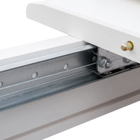 Bologna Elegante Massivholz Kiefer Esstisch ausziehbar 150/197cm | Farbe weiß