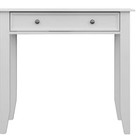 Bologna Elegante Massivholz Kiefer Schminktisch | Farbe weiß