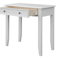 Bologna Elegante Massivholz Kiefer Schminktisch | Farbe weiß