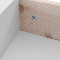 Bologna Elegante Massivholz Kiefer Kommode 3.3 | Farbe weiß