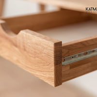 Savona Massivholz Eichentisch Schreibtisch 120cm