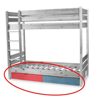 Bettkasten Leo Geschwisterbett Hochbett | 2 Etagenbett | Kinderbett | Zwillingsbett 2x90x200 cm