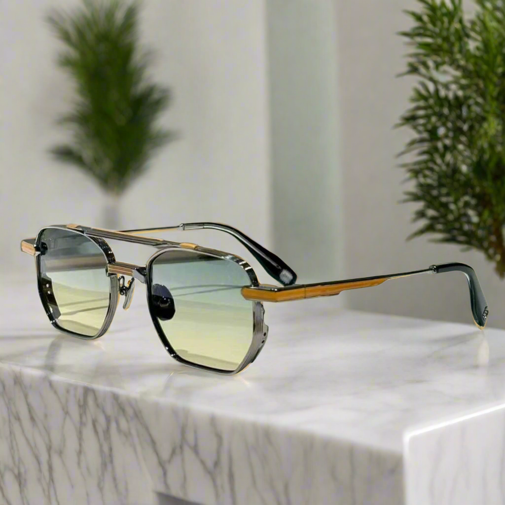 Classic Henri sunglasses inspire retro academic style weightless alloy