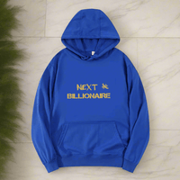 Motivational Line,NEXT BILLIONAIRE,New fashionable round neck hoodie