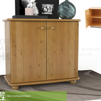 Claudia Kommode Sideboard | Anrichte | 2-Türig | 100% Bio Kiefer Massivholz