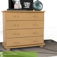 Claudia Kommode Sideboard | Anrichte | 4-XL Schubladen | 100% Bio Massivholz