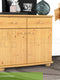 Claudia Kommode Sideboard | Anrichte | 2-Türig | 2-Schubladen | 100% Bio Kiefer Massivholz