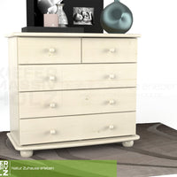 Claudia Kommode Sideboard | Anrichte | 3-XL Schubladen und 2-kleine | 100% Bio Massivholz