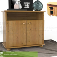 Claudia Kommode Sideboard | Anrichte | 2-Türig | 1. Regal | 100% Bio Massivholz