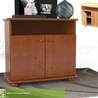 Claudia Kommode Sideboard | Anrichte | 2-Türig | 1. Regal | 100% Bio Massivholz