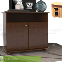 Claudia Kommode Sideboard | Anrichte | 2-Türig | 1. Regal | 100% Bio Massivholz