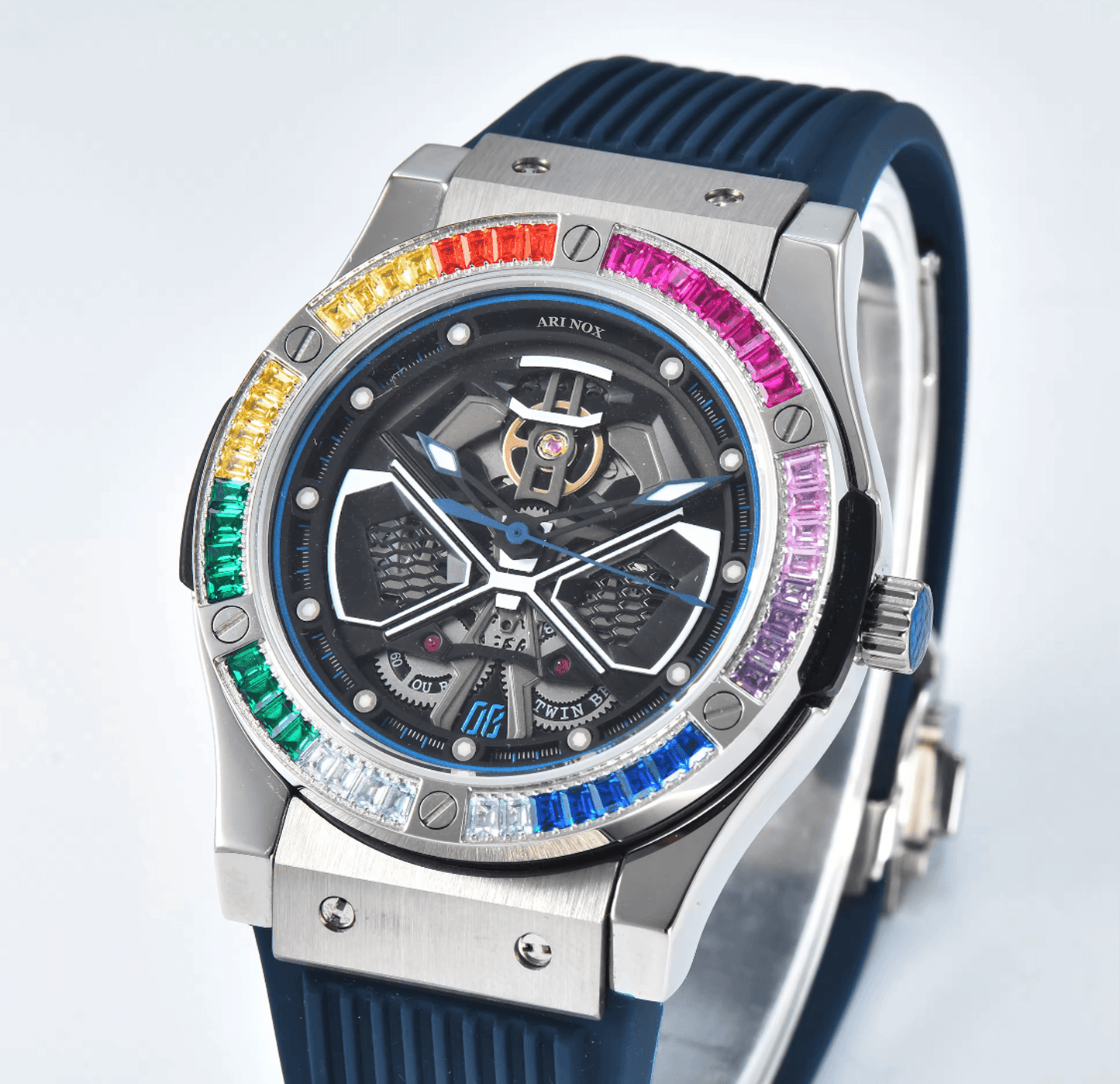 ARI NOX ,Knight sapphire glass Stainless Steel mechanical watch