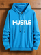 HUSTLE Art ,Winter plush hoodie warm and stylish
