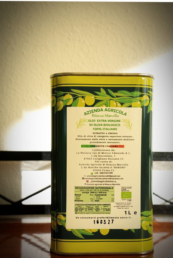 Bio Olivenöl Extra Vergine di Ritacca im Kanister