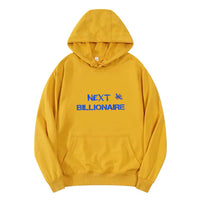 Motivational Line,NEXT BILLIONAIRE,New fashionable round neck hoodie