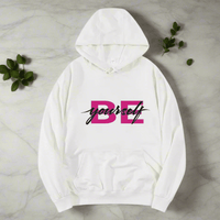 BE YOURSELF,New fashionable round neck hoodie