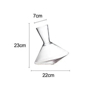 Exklusiver rotierender Kristallglas Wein Dekanter (1 Liter)