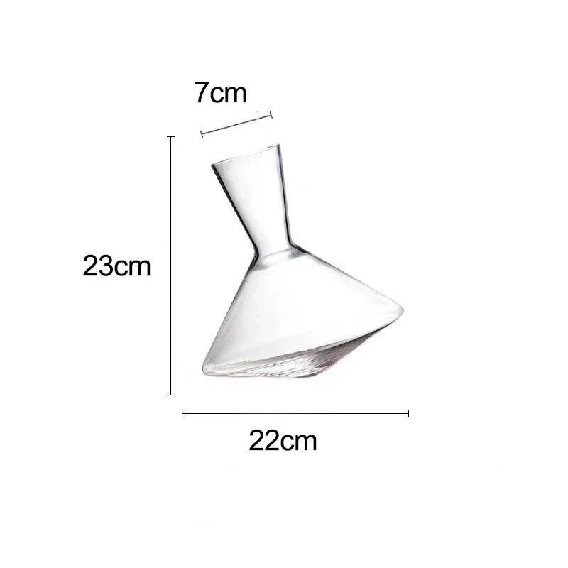 Exklusiver rotierender Kristallglas Wein Dekanter (1 Liter)