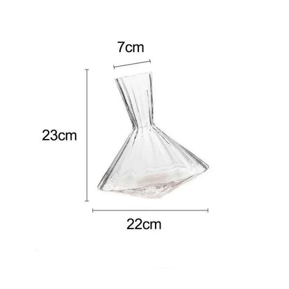 Exklusiver rotierender Kristallglas Wein Dekanter (1 Liter)