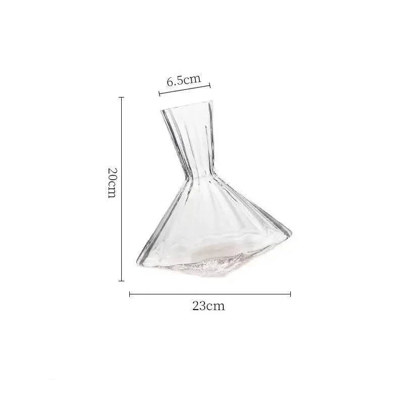 Exklusiver rotierender Kristallglas Wein Dekanter (1 Liter)