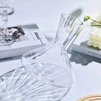 Exklusiver rotierender Kristallglas Wein Dekanter (1 Liter)