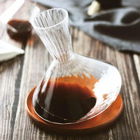 Exklusiver rotierender Kristallglas Wein Dekanter (1 Liter)