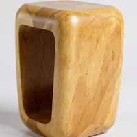 Holzhocker - Beistelltisch Couchtisch - Handgefertigter Hocker aus massivem Suarholz- 50x30x40 cm