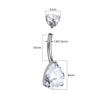 Bauchnabelpiercing Titan Bananabell mit Tropfen