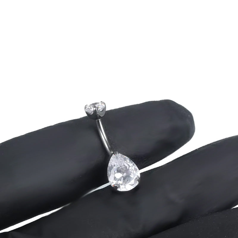 Bauchnabelpiercing Titan Bananabell mit Tropfen