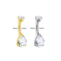 Bauchnabelpiercing Titan Bananabell mit Tropfen