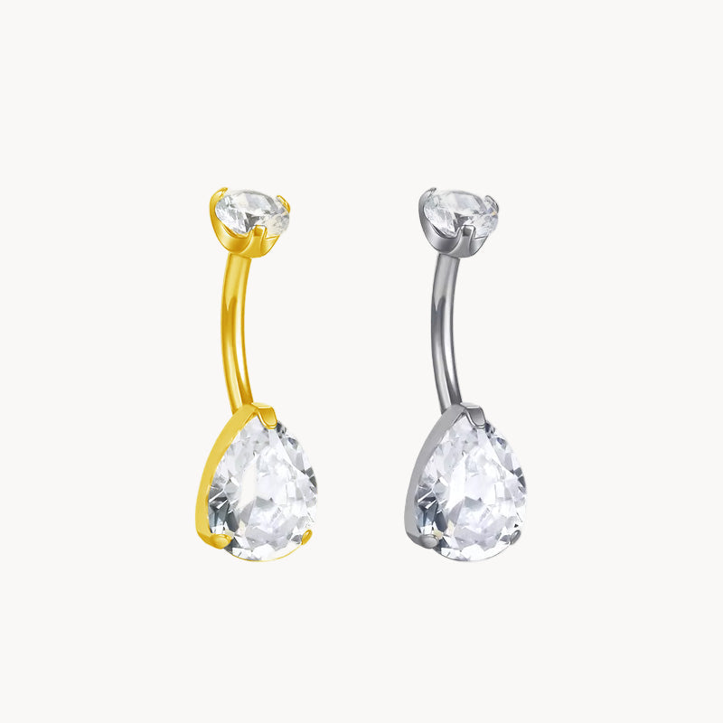 Bauchnabelpiercing Titan Bananabell mit Tropfen