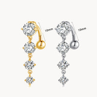 Bauchnabelpiercing Bananabell Titan 4er Zirkonia Drop