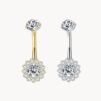 Bauchnabelpiercing Titan Blütenkranz