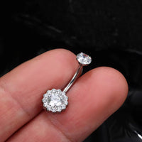 Bauchnabelpiercing Titan Blütenkranz