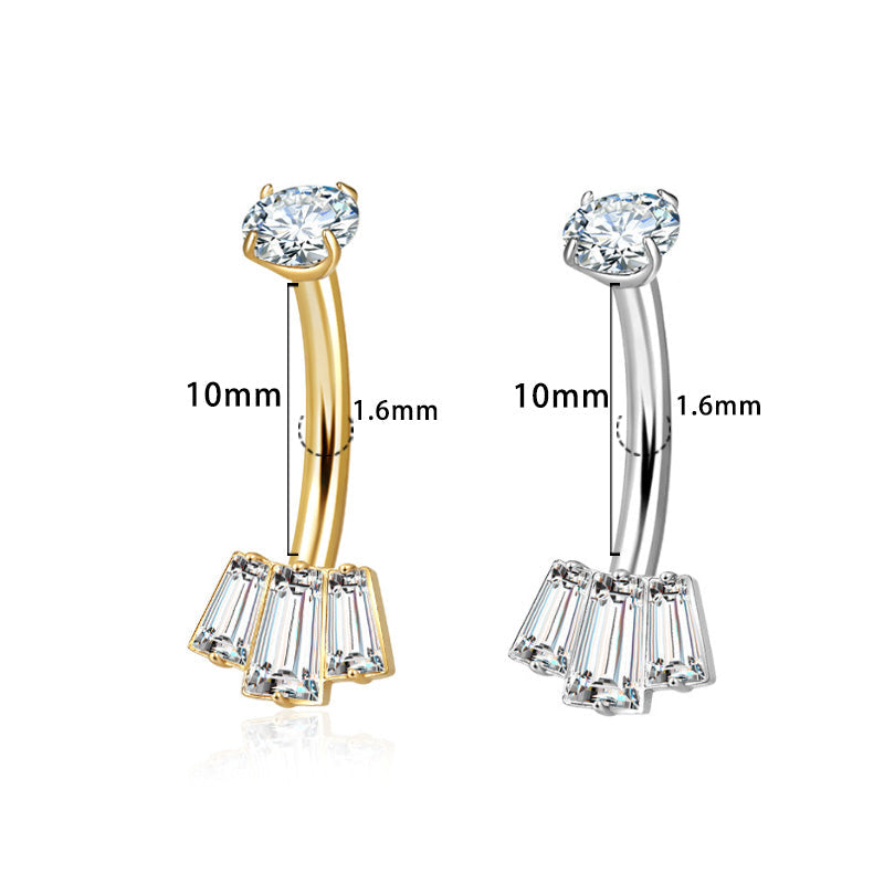 Bauchnabel Titan Bananabell 3er Baguette-Fächer