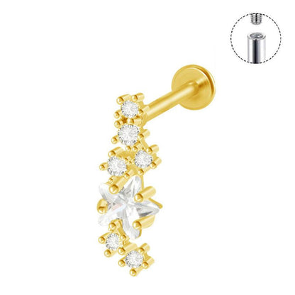 Labret aus TITAN mit Sternschnuppe