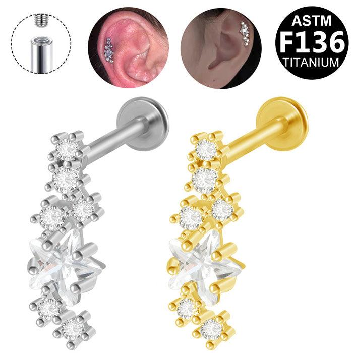 Labret aus TITAN mit Sternschnuppe