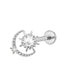 Labret aus Titan mit Sonne-Mond