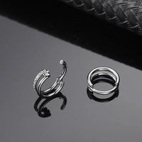 Titan Segmentring Clicker "Crystal Duo" mit  Kristallen