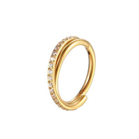 Titan Segmentring Clicker "Crystal Line" mit  Kristallen