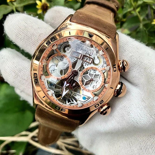 Reef Tiger tourbillon automatic watch
