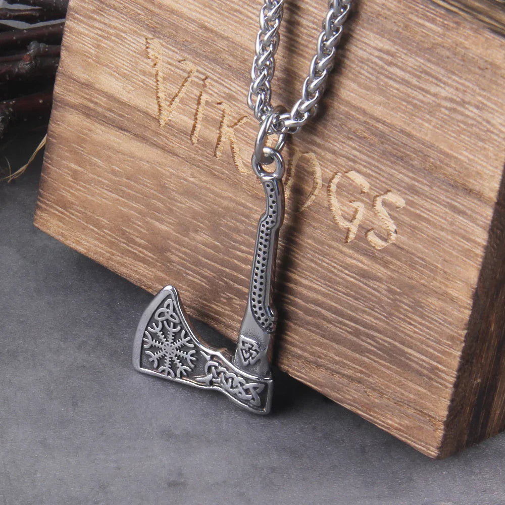 Never fade wolf and raven slavic wild amulet talisman viking necklace jewelry