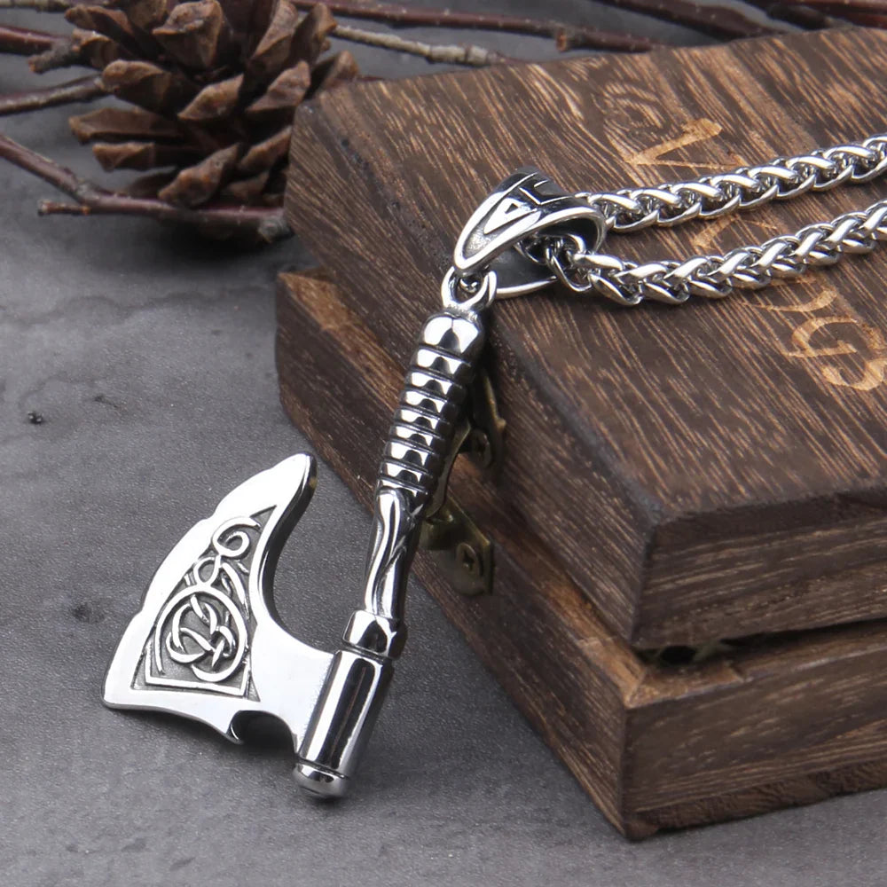 Never fade wolf and raven slavic wild amulet talisman viking necklace jewelry