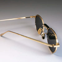 Classic metal steampunk shades – small frame, vintage unisex sunglasses